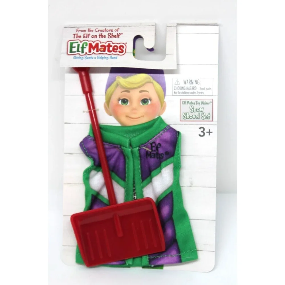 Christmas Elf on the Shelf Mates Vest & Red Snow Shovel for Cobbler Elf NEW
